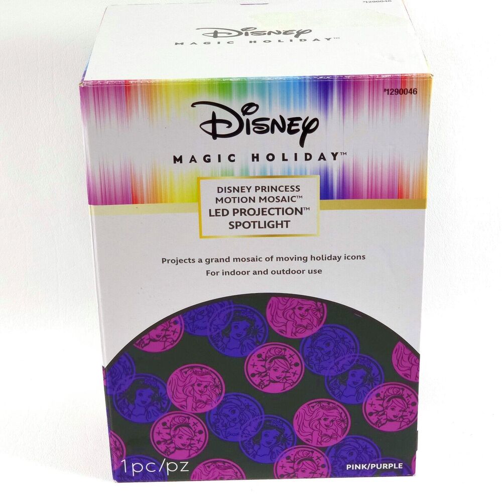 Disney Magic Holiday Princess Motion Mosaic Projection Reflector LED Spotlight - Picture 9 of 12